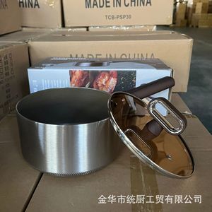 Taifu Titanium Coating Non Stick <b>Saucepan</b> 18Cm Stainless Steel Milk Pot For Cooking And Baby Food - Product Image 5