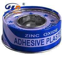 Pansement médical flocon de neige oxyde de Zinc plâtre adhésif avec prix bon marché avec ruban adhésif médical étain paquet de fer