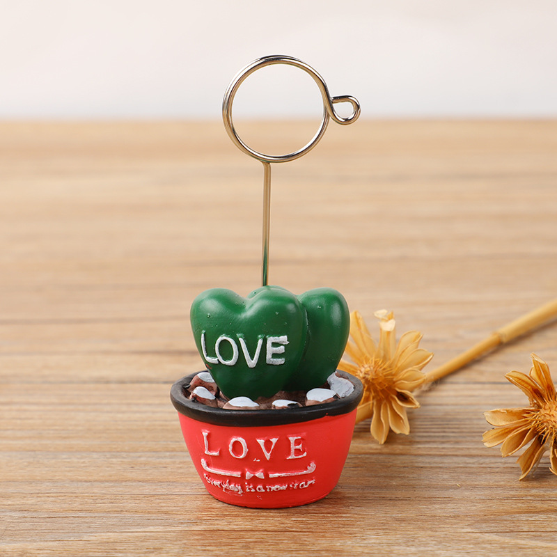 08 pink love flower pot