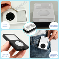 Funda Protectora Rígida Transparente Negra y Blanca para iPod 5ta, 5.5ta Generación Video 60GB 80GB, 6ta Generación Classic 160GB, para Carcasa de 13.5mm