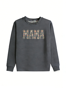 Sudadera de Felpa Francesa de Bambú MAMA de Lujo con Certificación OEKO-TEX RTS, Fabricante Mayorista Directo, Bordado Premium para Mamá - Product Image 6