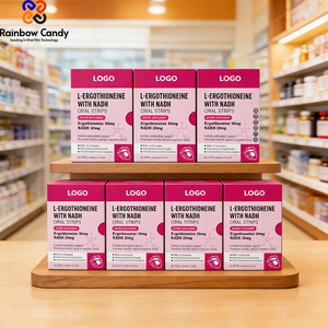 OEM/ODM Tiras Orales de L-ergotioneína Rainbow Candy para Blanquear la Piel, Antienvejecimiento, Suplemento Iluminador de Marca Privada de Alta Calidad - Product Image 6