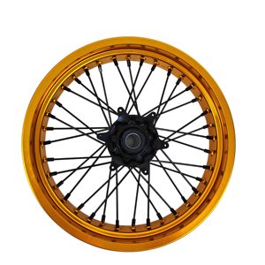 Juego de ruedas Supermoto Exce de fabricación profesional compatible con <span class=keywords><strong>KTM</strong></span> 17*3,0 17*5,0 pulgadas 7116 aleación de aluminio Logotipo de Color personalizado - Product Image 4