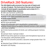 Processeur Paulkitson 260 DriveRack Driverack 260 PA2, Processeur Audio DSP de Gestion de Haut-Parleur Numérique