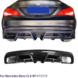 ดิฟฟิวเซอร์หลังคาร์บอนไฟเบอร์แท้ทรง P สำหรับรถยนต์ CLA-Class W117 C117 ปี 2013-2020 - Product Image 1