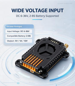 Transmetteur vidéo sans fil 5.8G 4W FPV VTX 4000mW 48CH IRC Tramp MMCX 2-8S DC6-36V pour drone FPV - Product Image 6
