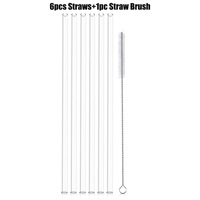 Pailles à boire de 10 mm pour accessoires de tasses avec brosse de nettoyage, pailles de remplacement en plastique Tritan réutilisables pour gobelets de 30 oz et 40 oz