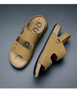 Sandalias de Hombre Tipo Chanclas de Cuero PU con Función de Masaje y Suela de PVC - Product Image 3