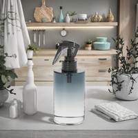 Pulvérisateurs à gâchette noirs 20/410 24/410 28/410 avec bouchon à vis en plastique PP, atomiseur à pompe à brume fine pour emballage de bouteilles de produits chimiques
