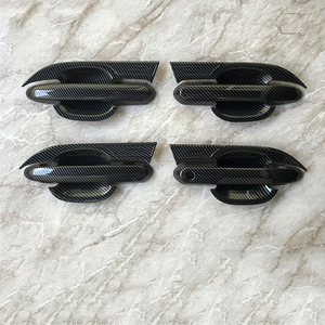 Décoration de panneau de bol de porte de poignée de porte extérieure de voiture en Fiber de carbone pour toyota rav4 <span class=keywords><strong>Xa40</strong></span> 2013 2014 2015 2016 2017 2018 accessoires - Product Image 3