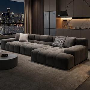 <span class=keywords><strong>Louis</strong></span> Danny Moderne Casual Italiaanse Frosted Stof Poff Sofa Set Rvs Poot Voor Gym Meubels - Product Image 3