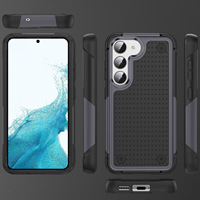 Étui de téléphone portable de luxe anti-chute à double couche épaisse en TPU+PC résistant aux chocs pour Samsung Galaxy S22 S23 S24 S25 PLUS Ultra