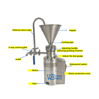 Moulin colloïdal en acier inoxydable pour la production en gros de beurre de cacahuète, pâte de sésame et confiture de fruits