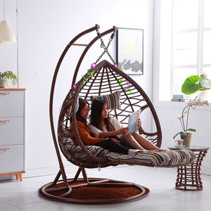 Chaise suspendue d'extérieur en rotin avec support, siège en forme d'œuf, balançoires de jardin et de patio, vente chaude - Product Image 1