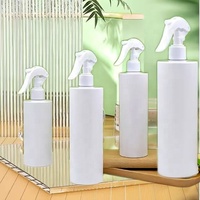 100ml 200ml 300ml 500ml Bouteille de brouillard en plastique PET ronde noire avec couvercle de pulvérisation