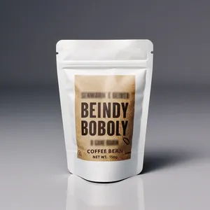 ถุงกระดาษฟอยล์อะลูมิเนียมแบบซิปล็อค พิมพ์ลายได้ตามต้องการ เคลือบด้าน ปิดผนึกได้ ใช้สำหรับบรรจุภัณฑ์อาหาร ขนม กาแฟ พิมพ์กราเวียร์ PET Mylar - Product Image 2