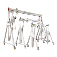 Nhôm Ánh Sáng Duty Mini Nâng Điều Chỉnh Di Động Di Động Giàn Cần Cẩu