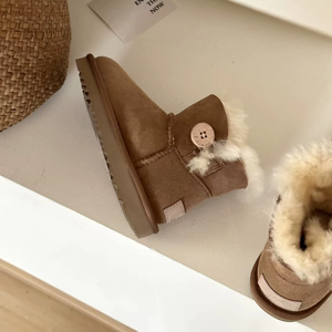 Nuovi Stivali Invernali da Ragazza - Stivaletti in Vera Pelle con Pelliccia, Comodi, Caldi, Leggeri, <span class=keywords><strong>Scarpe</strong></span> da Esterno Decorative - Product Image 2