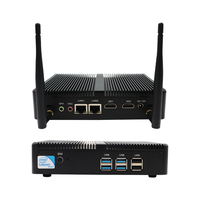 Mini PC EGLOBAL Celeron N1350L con CPU de Cuatro Núcleos, DDR3L, Máximo 8GB de RAM, SSD+HDD, 6 USB+PS2+Tarjeta SIM+2 LAN, Aleación de Aluminio, Sin Ventilador, Nuevo