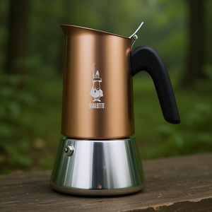<strong>Bialetti</strong> Venus Induction <strong>Coffee</strong> <strong>Maker</strong> 4 Cups Copper And Chrome <strong>Stainless</strong> <strong>Steel</strong> - Product Image 3
