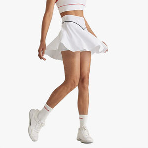 เสื้อโปโลแขนกุดแบบใหม่สำหรับผู้หญิง ชุดกีฬา กระโปรงกอล์ฟ โยคะ กระโปรงเทนนิสฤดูร้อน ชุดเซ็ตสองชิ้น - Product Image 2