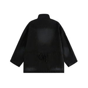 <span class=keywords><strong>Veste</strong></span> cargo Y2K Gorpcore vintage délavée en polaire épaisse à col montant, <span class=keywords><strong>veste</strong></span> décontractée multi-poches, <span class=keywords><strong>veste</strong></span> utilitaire délavée - Product Image 4