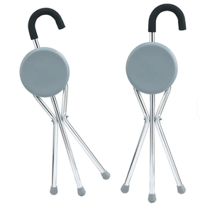 Canne de marche pliante avec siège pour personnes âgées Inum, canne souple avec siège - Product Image 1