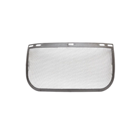 Protection faciale de sécurité pour tronçonneuse avec bandeau réglable, visière en maille métallique respirante pour utilisation avec une tondeuse à gazon