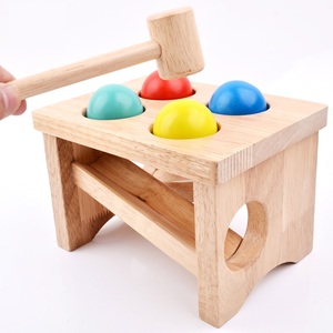 Tap libras banco de juguete de madera golpeando juego martillo Banco juguetes para niños de regalo de Navidad para los niños - Product Image 1
