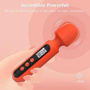 Vibromasseurs rechargeables par USB pour <span class=keywords><strong>femmes</strong></span>, stimulateur du point G, du gland et du clitoris, écran LCD, kit de vibromasseurs Passion Wand pour <span class=keywords><strong>femmes</strong></span> - Product Image 4