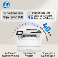 Printer Laser Monokrom Nirkabel Hp LaserJet Pro MFP 4101fdw Cepat 42ppm Auto Duplex Jaringan Pindai Salin Faks Profesional Kantor