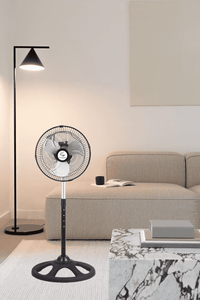 110V Electric Household Metal <b>Fan</b> for Indoor Cooling <b>Pedestal</b> Installation for Hotels and RVs - Product Image 3