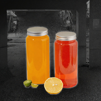 Bouteilles en plastique pour jus de fruits personnalisées 300ml 350ml 500ml PET de qualité alimentaire avec sérigraphie et bouchon à vis pour jus et eau – Chine