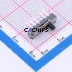 SS-3456D-02-L2 Slide Switch Through hole Component (THT) Switch Double Pole Four Throw Rectangle Pin Header PC Pin 15mm - Product Image 1