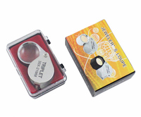 Factory Price Mini 10X 20X 30X 21mm Jewelers Loupes Jewelry Magnifiers Magnifying Glass Portable Pocket Magnifier