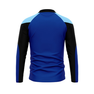 Survêtement sportif imprimé à blocs de couleur bleu, respirant, léger, séchage rapide, vêtements d'équipe personnalisés, durable, exercice pour hommes - Product Image 3