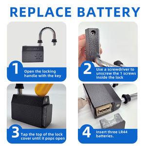 <span class=keywords><strong>Candado</strong></span> de Seguridad <span class=keywords><strong>para</strong></span> Motocicleta <span class=keywords><strong>con</strong></span> <span class=keywords><strong>Alarma</strong></span>, <span class=keywords><strong>Precio</strong></span> de Fábrica, <span class=keywords><strong>Candado</strong></span> <span class=keywords><strong>para</strong></span> Bicicleta <span class=keywords><strong>con</strong></span> <span class=keywords><strong>Alarma</strong></span> de 110 Decibelios, Antirrobo - Product Image 5