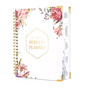 Wedding Planner Book and Organizer - Wedding Planner Book - Bridal Planning Binder with Countdown <strong>Calendar</strong> Bride Gifts - Product Image 1
