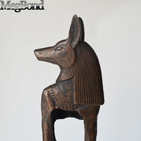 Statue d'Anubis égyptienne traditionnelle en fonte, sculptée et gravée pour la décoration de la maison
