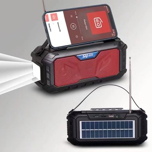 Yüksek kaliteli açık kablosuz şarj edilebilir taşınabilir güneş radyo el feneri ile - Product Image 3