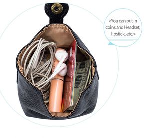 Genuine Leather Pouch Women Mini Size Cosmetic <b>Bag</b> <b>Travel</b> <b>Small</b> Pouch Makeup Storage <b>Bag</b> for Lipstick - Product Image 5