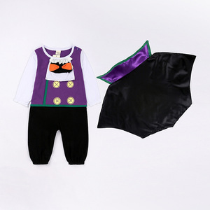 <span class=keywords><strong>Costume</strong></span> da Purim di Halloween 6M 12M 24M viola nero <span class=keywords><strong>pipistrello</strong></span> Baby vampiro <span class=keywords><strong>Costume</strong></span> con HCFB-001 a mantello - Product Image 4