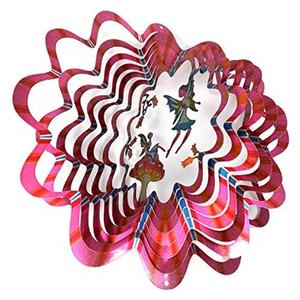 बहु-रंगीन उद्यान सजावट हवा स्पिनर 3D हवा स्पिनरों गार्डन गहने फांसी पवन स्पिनर - Product Image 6