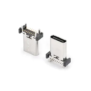 Conector USB 3,1 tipo C, conector hembra Vertical SMT, 16P