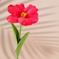 Bouquet de tulipes artificielles en PU, fleurs à tenir en main pour mariage et décoration romantique de la maison, accessoires photo