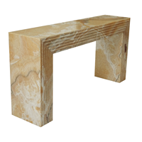 Convient au nouveau bureau de commande moderne en marbre dans le salon Table console en marbre