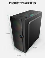 Boîtier d'ordinateur et tour ATX/Micro ATX/ITX boîtier d'ordinateur avec ventilateurs ARGB