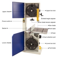 Scie à ruban électrique MJ344 pour le bois, scie à ruban verticale pour le bois