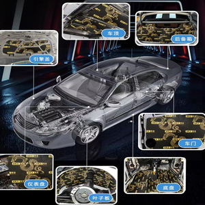 Alfombrilla amortiguadora <span class=keywords><strong>de</strong></span> <span class=keywords><strong>sonido</strong></span> para coche, instalación impermeable, <span class=keywords><strong>aislante</strong></span> amortiguador <span class=keywords><strong>de</strong></span> <span class=keywords><strong>sonido</strong></span> para capó automático, puerta <span class=keywords><strong>de</strong></span> techo <span class=keywords><strong>de</strong></span> motor y maletero - Product Image 2