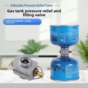 便携式户外野营燃气炉转换器燃烧器连接器炉具燃气加注适配器快速释放泄压阀 - Product Image 2
